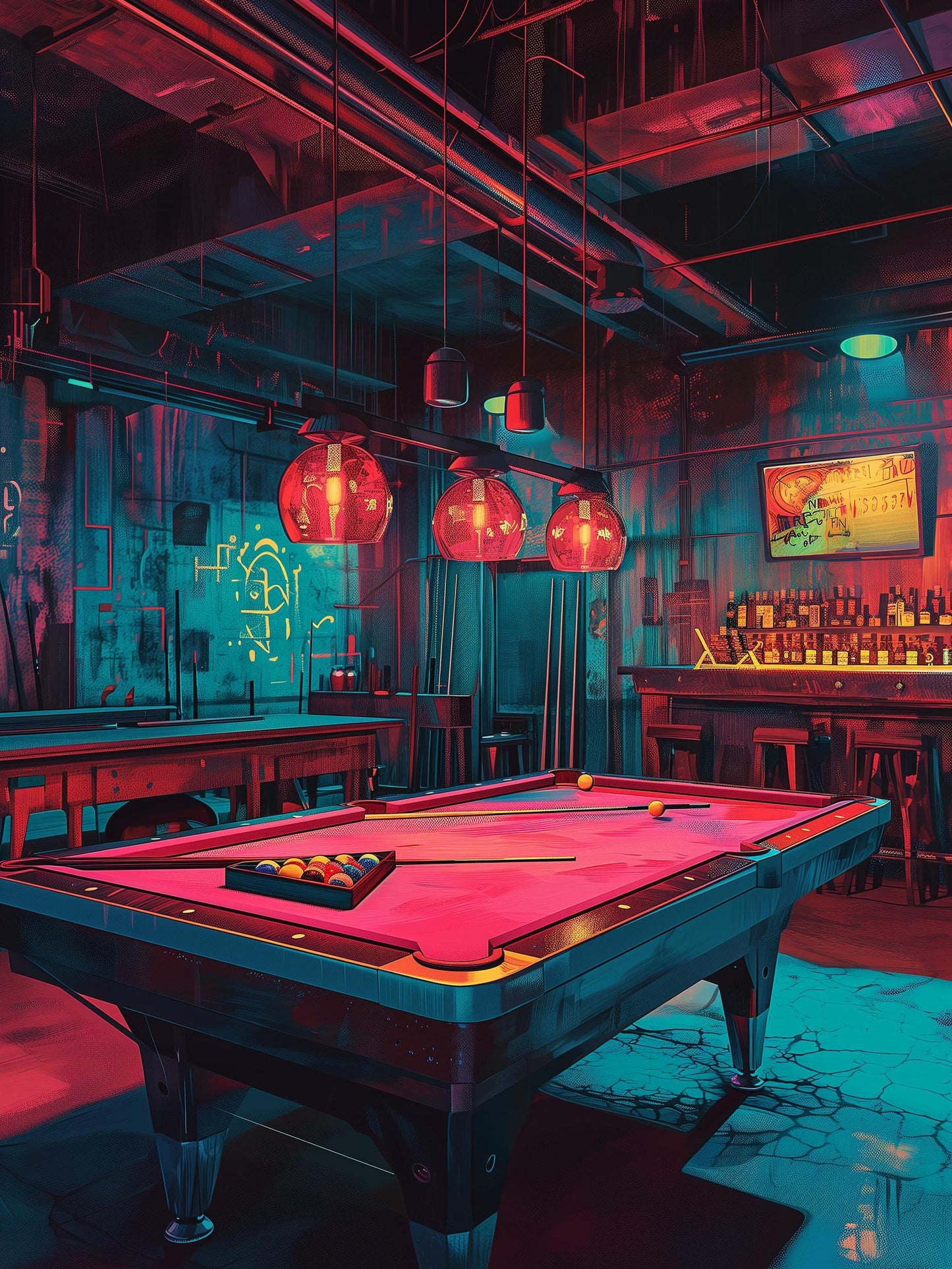 Neon Billiards