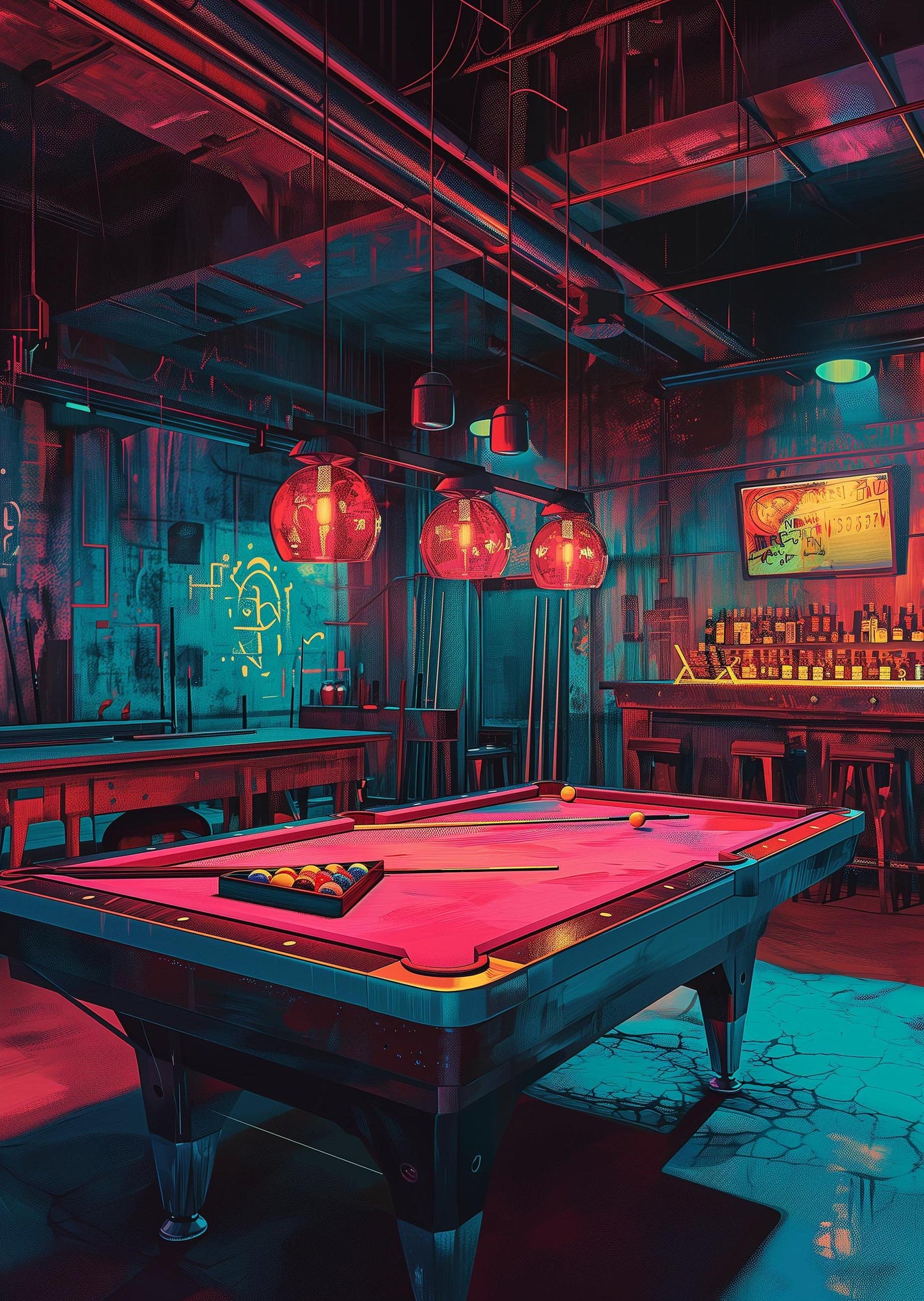 Neon Billiards