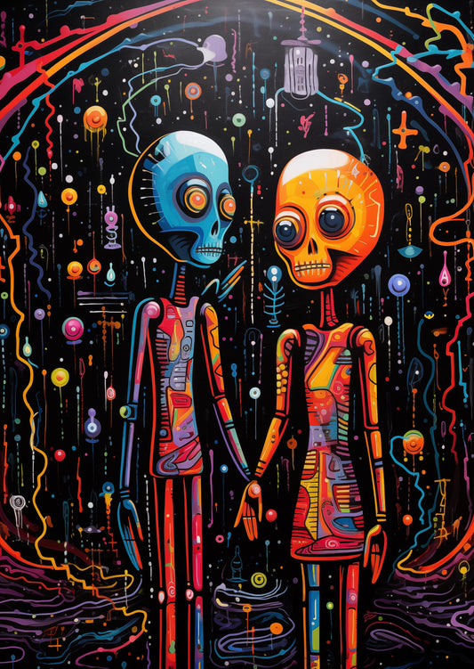 Cosmic Voyage of the Skeletal Duo