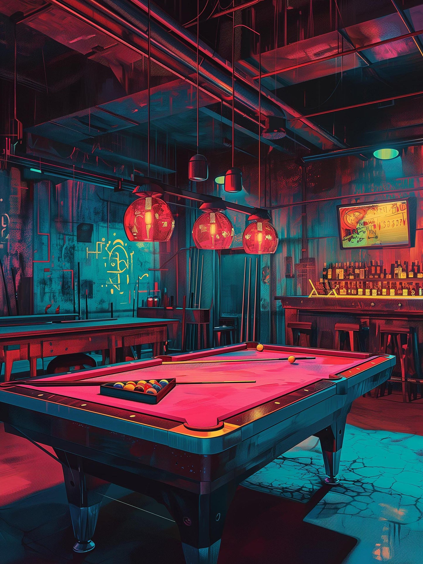 Neon Billiards