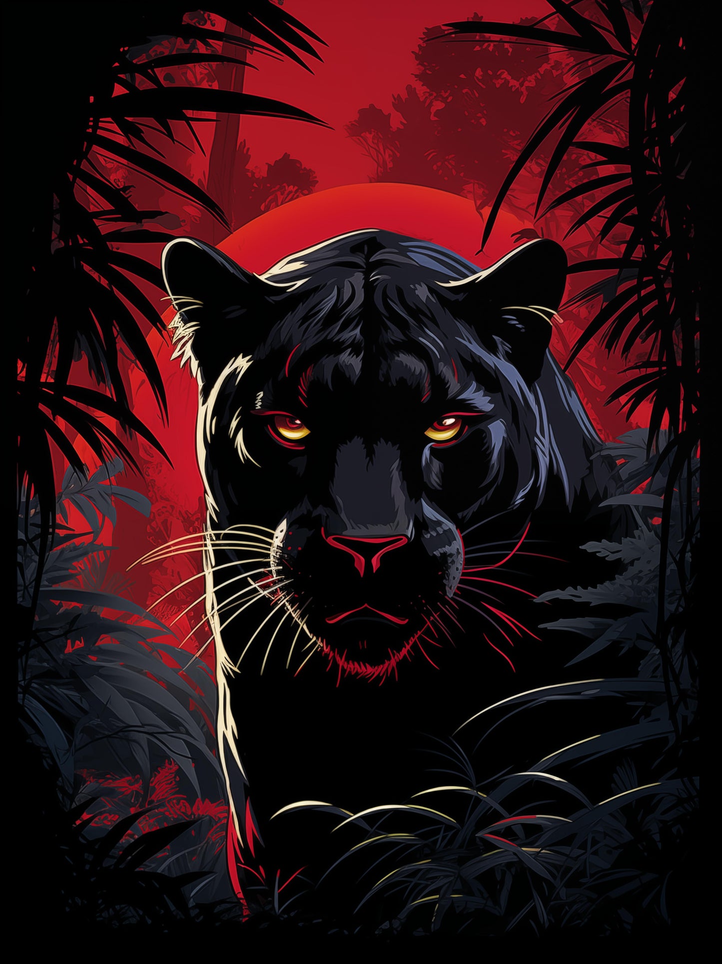 Crimson Panther Stare