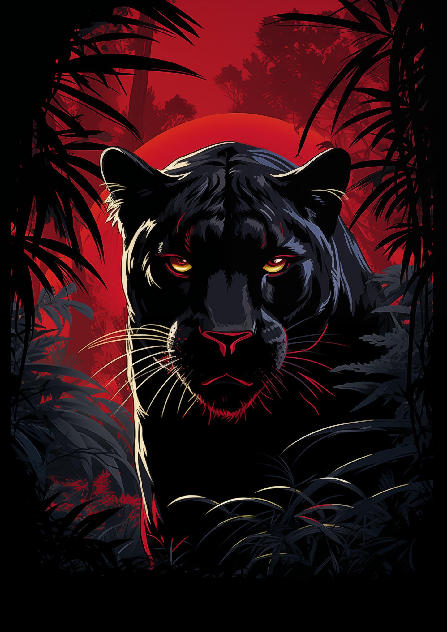 Crimson Panther Stare