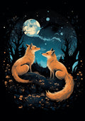 Moonlit Foxes