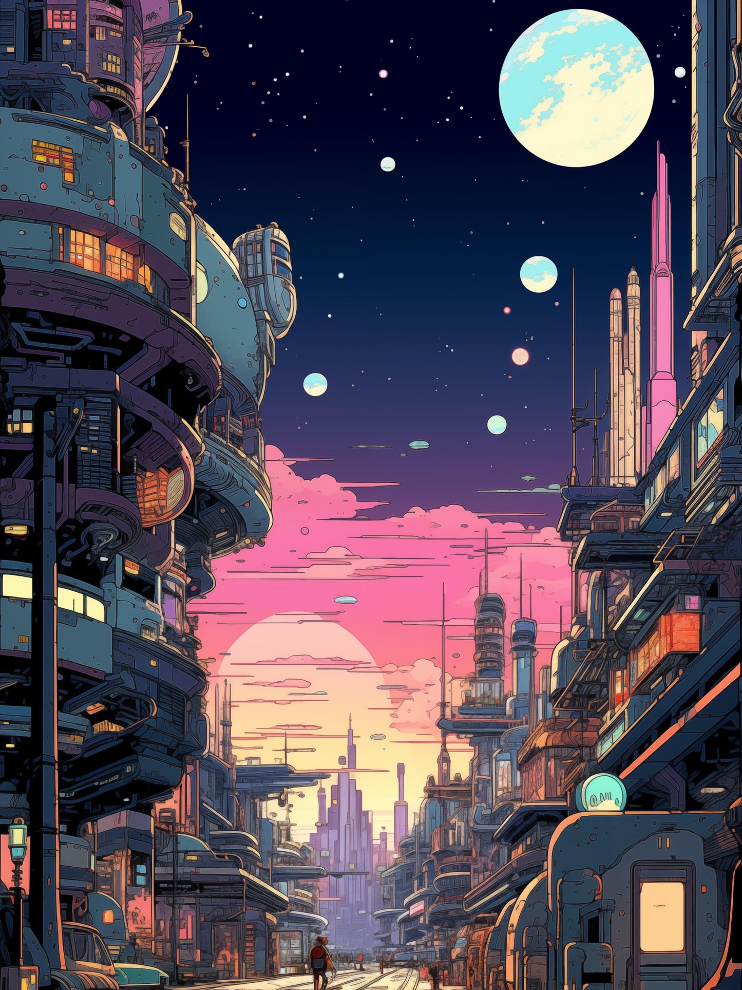 Serene Urban Futurism