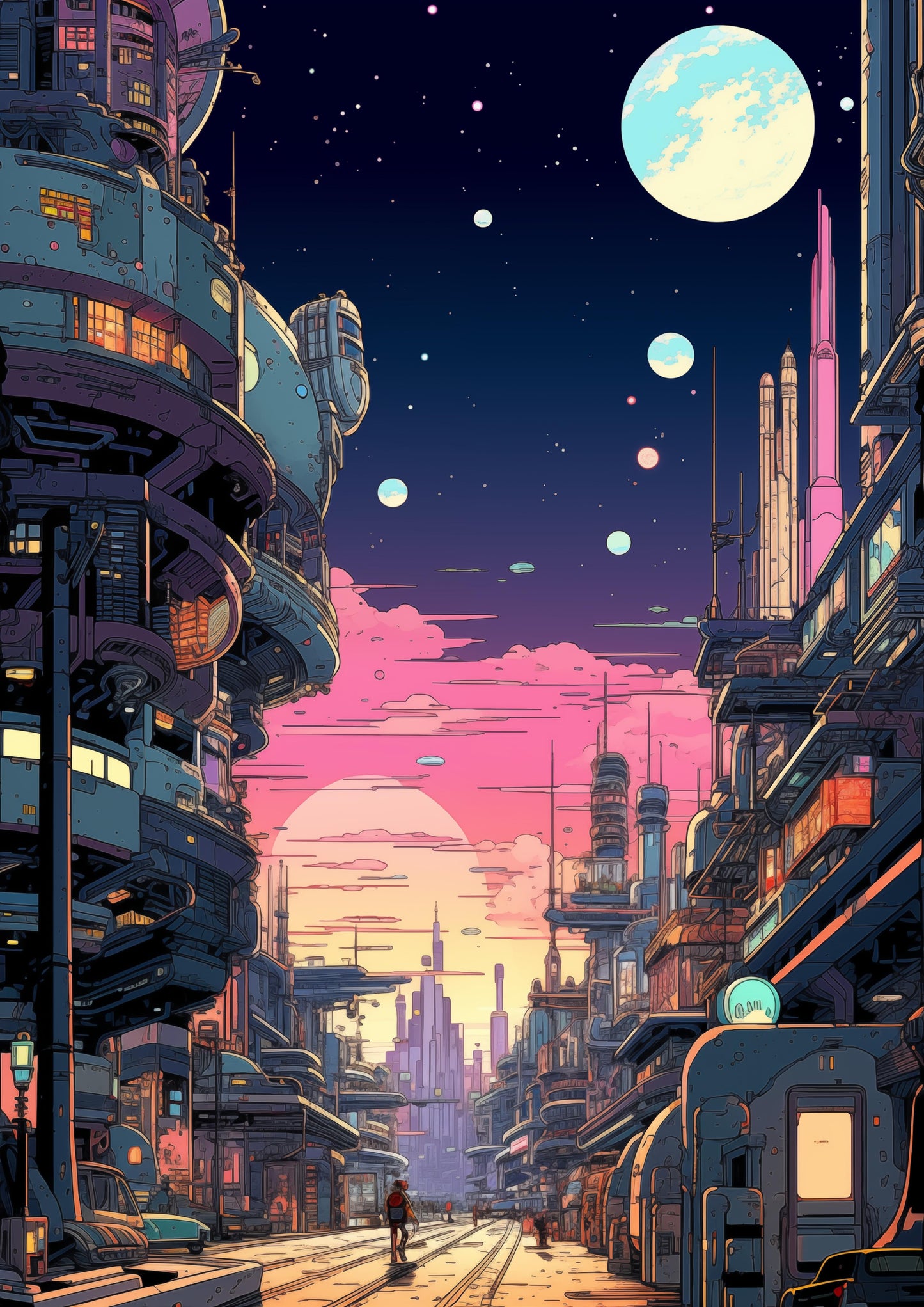 Serene Urban Futurism