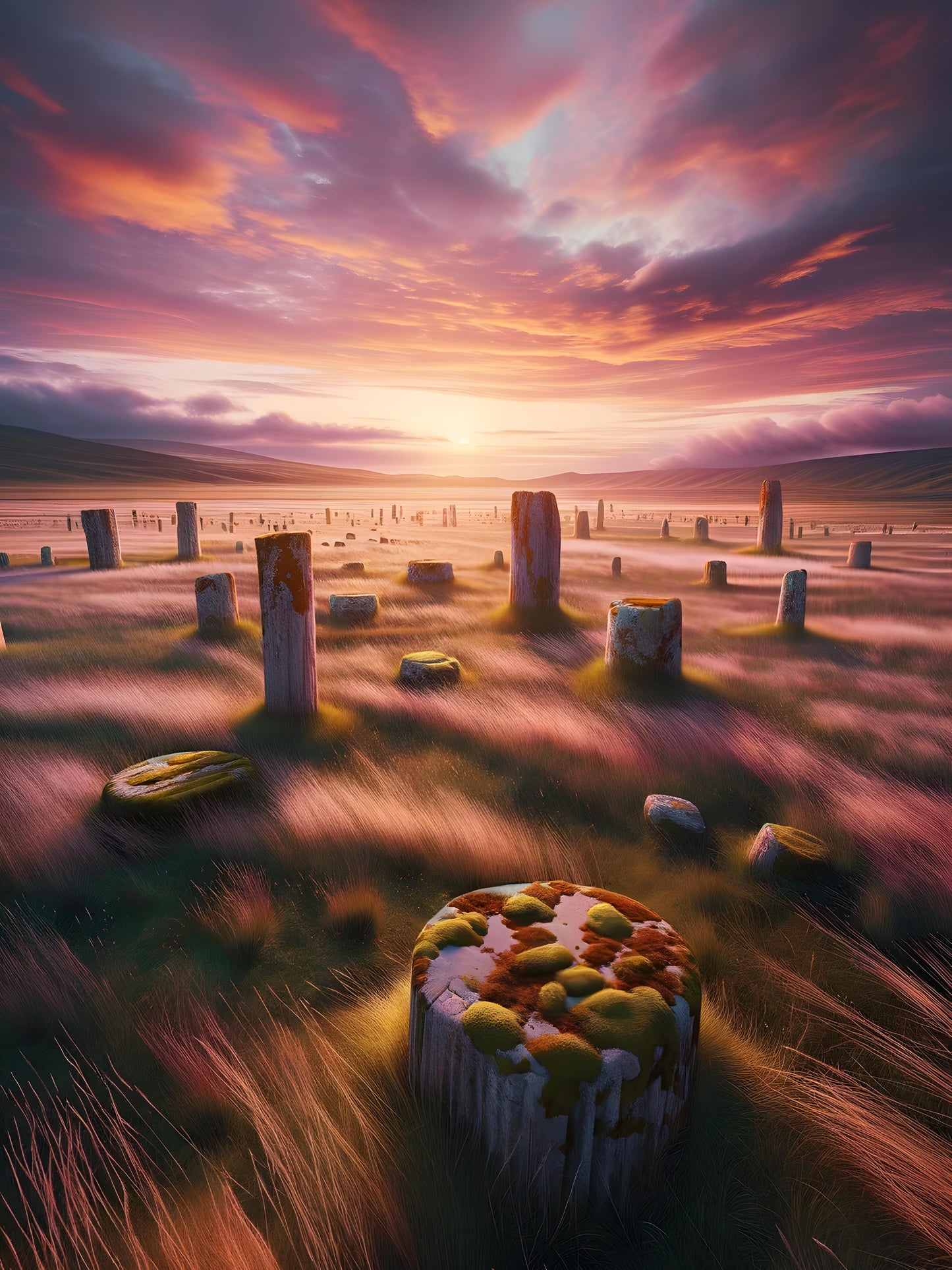 Ancient Sunset Stones