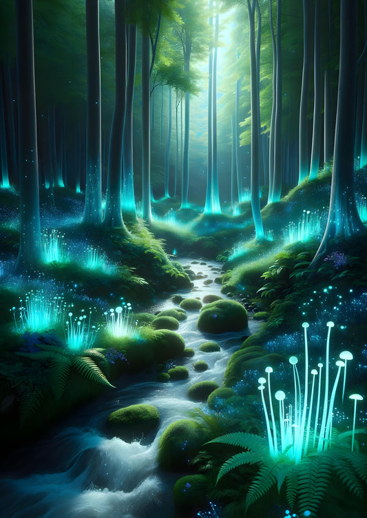 Luminous Forest Stream