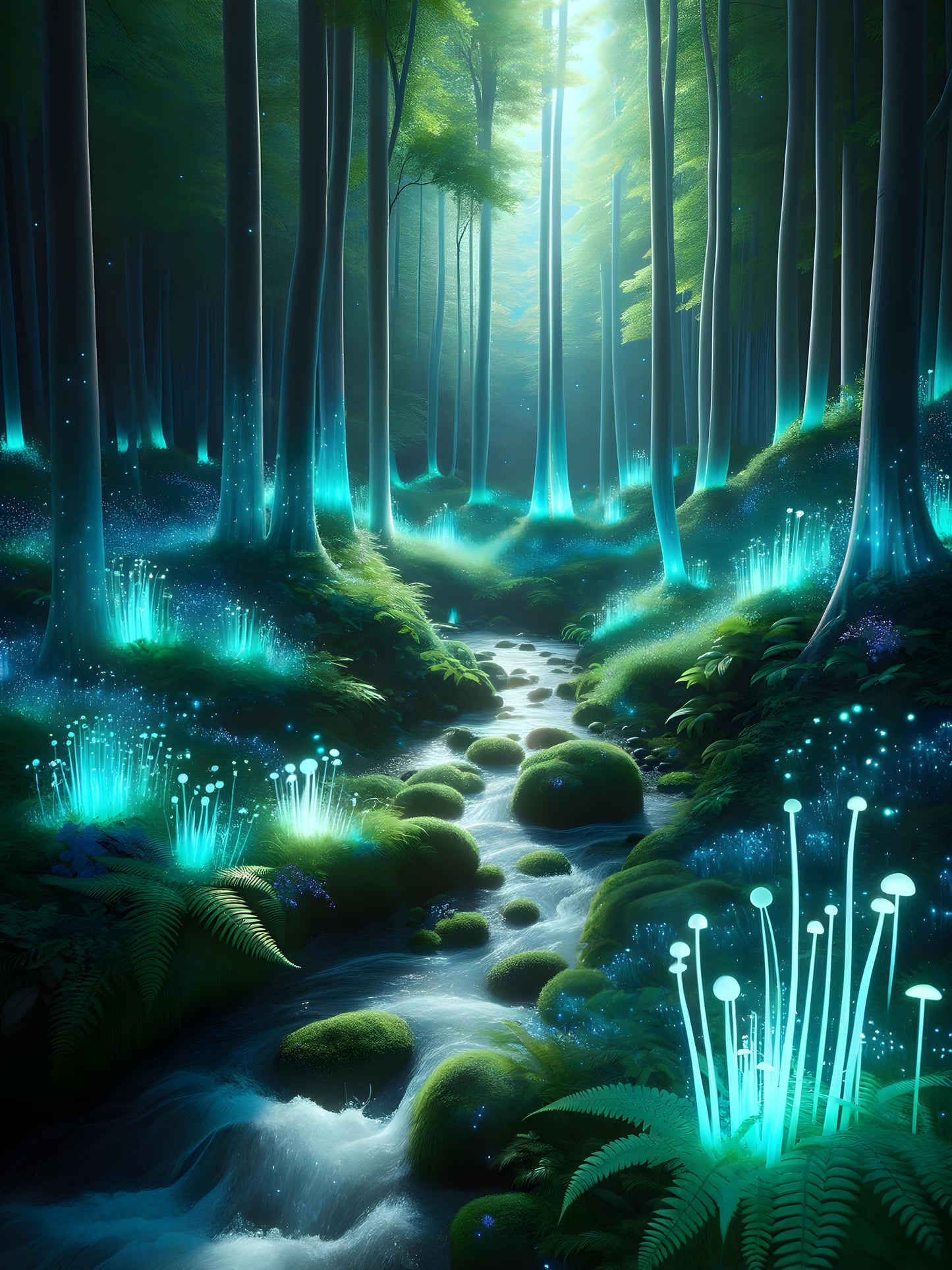 Luminous Forest Stream