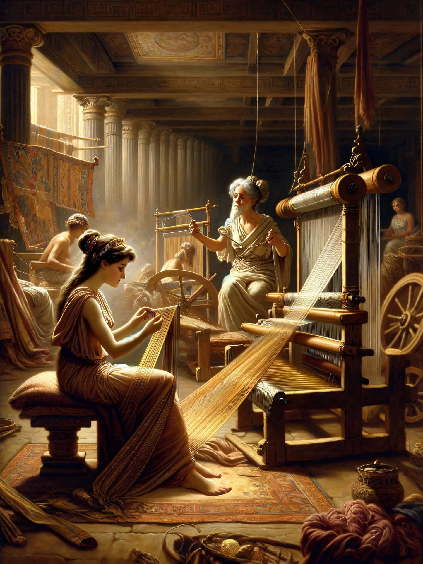 Athena Weaving Wisdom