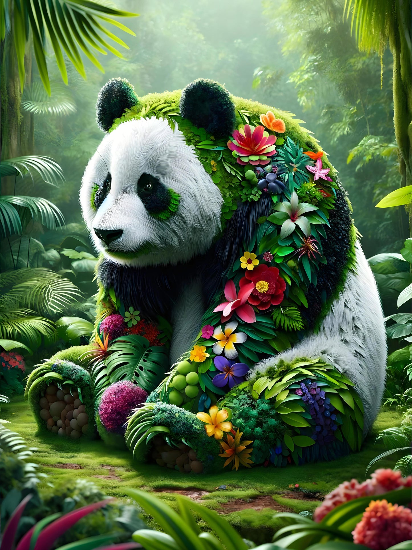 Floral Panda