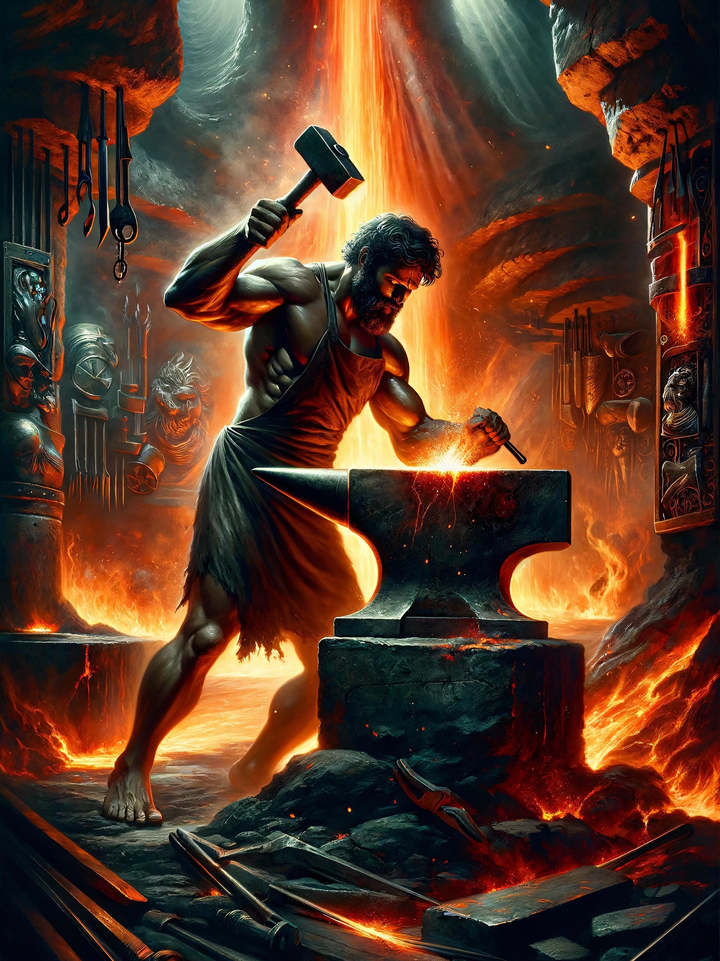 Hephaestus Forging Fury